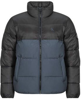 Calvin Klein Blauwe Jack met Lange Mouwen en Contrastdetails Blue Heren