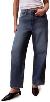 Calvin Klein Jeans Wide fit jeans met logopatch model 'Barrel' - Foto 5