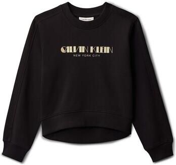 Calvin Klein Jeans Fleece Jack Glitter Aw Cn Sweatshirt