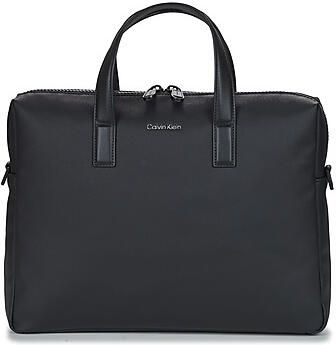Calvin Klein Zwarte Aktetas met Laptoptas Black Heren