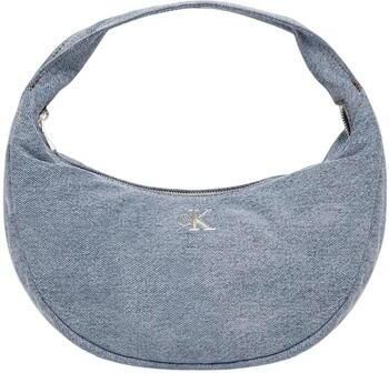 Calvin Klein Jeans Handtas DENIM SOFT CRESCENT SM LV04F3207G - Foto 4