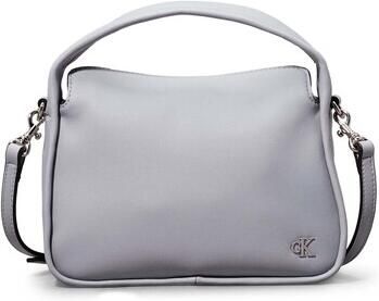 Calvin Klein Grijze Handtas Metal Mono Mini Block Gray Dames