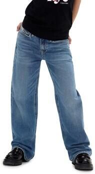 Calvin Klein Wijde jeans HR WIDE LEG AUTHENTIC BLUE DENIM voor kinderen tot 16 jaar met wijde pijpen - Foto 10