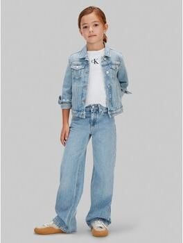 Calvin Klein wide leg jeans light blue denim