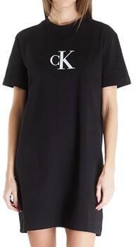 Calvin Klein Gerecyclede Katoenen Jurk Black Dames