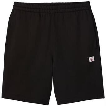 CALVIN KLEIN Heren Broeken Eu 350terry Badge Short Zwart - Foto 2