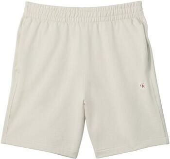 CALVIN KLEIN Heren Broeken Eu 350terry Badge Short Zand - Foto 6