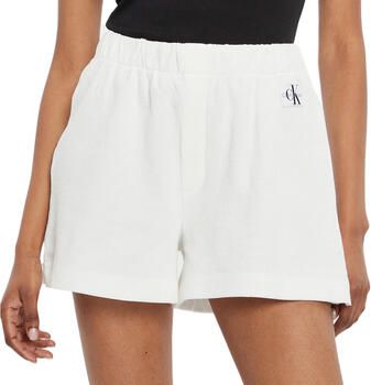 Calvin Klein Wafel Shorts voor Dames White Dames