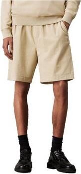 Calvin Klein Jeans Regular fit bermuda met tunnelkoord model 'TEXTURED'