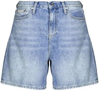 Calvin Klein Jeans Mom fit korte jeans in 5-pocketmodel met labeldetail