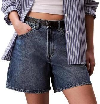 Calvin Klein Jeans High waist korte jeans met labeldetail - Foto 7