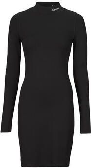 Calvin Klein Jeans Milano Jersey Jurk met Turtleneck Black Dames - Foto 6