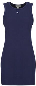 Calvin Klein Jeans Korte Jurk SL TEXTURE WAFFLE RACER MINI DRE