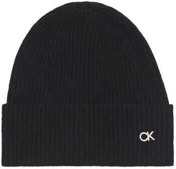 Calvin Klein Zwarte Beanie Sjaal voor Vrouwen Black Dames