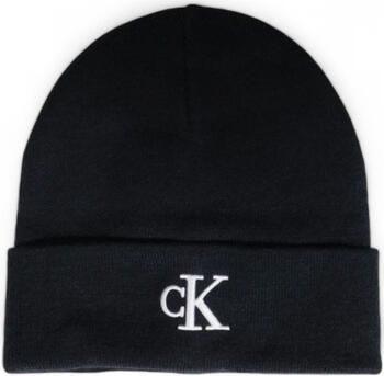 Calvin Klein Monogram Geborduurde Herenpet Herfst Winter Black Heren