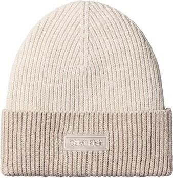 Calvin Klein Jeans Muts Patch Wool Chunky Rib Beanie