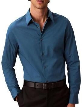 Calvin Klein Overhemd met lange mouwen slim fit in effen kleur - Foto 7