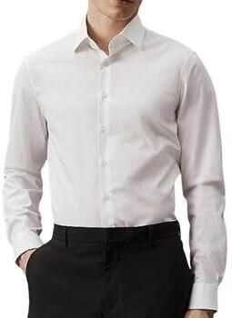 Calvin Klein Businessoverhemd POPLIN STRETCH SLIM SHIRT met kent-kraag logoprint op borsthoogte - Foto 1