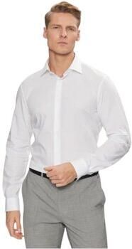 Calvin Klein Businessoverhemd POPLIN STRETCH SLIM SHIRT met kent-kraag logoprint op borsthoogte - Foto 2