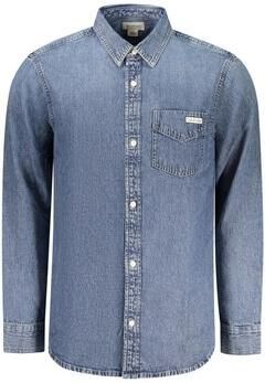 Calvin Klein Jeans Regular fit denimshirt met borstzak en labeldetail - Foto 4