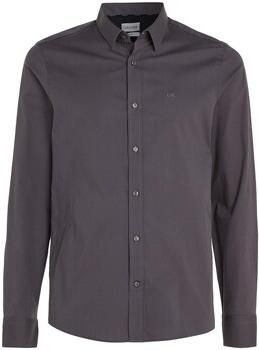CK Calvin Klein Slim fit zakelijk overhemd met kentkraag model 'POPLIN'