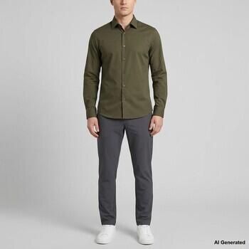 Calvin Klein Jeans Overhemd Lange Mouw Slim Essentials Popl