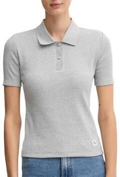 Calvin Klein Jeans Slim fit poloshirt met labeldetail