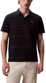 Calvin Klein Jeans Polo Shirt Korte Mouw SS CROSS GRAIN STRIP LV04RC269G