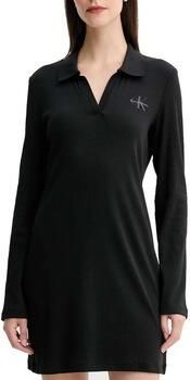 Calvin Klein Mini-jurk LS MONOLOGO RIB POLO MINI DRESS - Foto 7