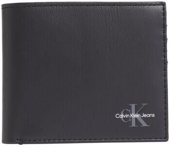 Calvin Klein Zwarte Leren Portemonnee met Kaartsleuven Black Heren
