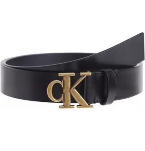Calvin Klein Jeans Zwarte Leren Gesp Riem Black Dames - Foto 4