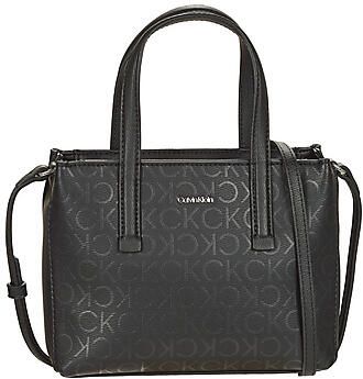 Calvin Klein Zwarte Polyester Handtas met Verstelbare Band Black Dames