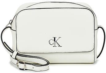 Calvin Klein Jeans Compacte synthetisch leren handtas White Dames