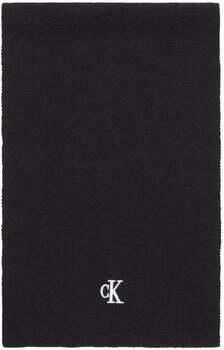 Calvin Klein Jeans Zwart Logo Sjaal Black Dames