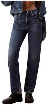 CALVIN KLEIN JEANS high waist straight leg jeans medium blue denim - Foto 5