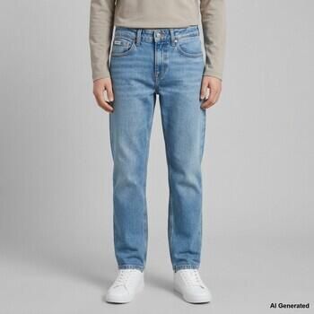 Calvin Klein straight leg straight leg jeans medium blue denim