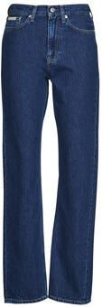Calvin Klein Mom jeans HIGH RISE STRAIGHT lichte stone wash-look met muntzakje - Foto 8