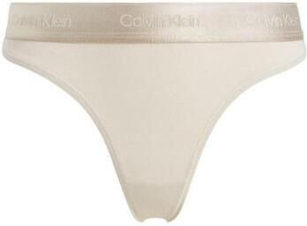 Calvin Klein Stringtanga THONG met glanzende logo-elastische band