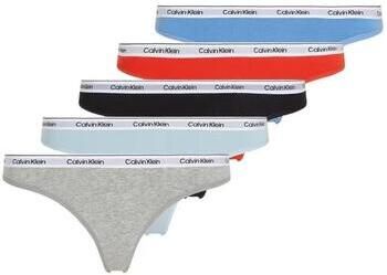 Calvin Klein Underwear String met elastische band met label in een set van 5 stuks