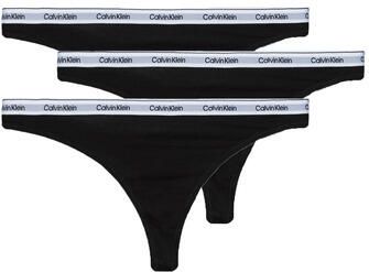 Calvin Klein Tanga 3 PACK THONG (LOW-RISE) String low waist met logoband (3 stuks)