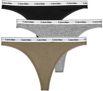Calvin Klein Tanga 3 PACK THONG (LOW-RISE) String low waist met logoband (3 stuks) - Foto 7