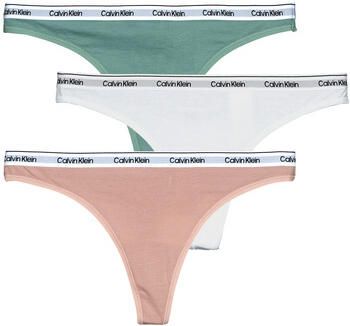 Calvin Klein Logo String Pakket Multicolore Multicolor Dames