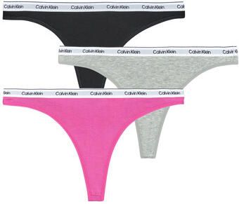 Calvin Klein Underwear String met elastische tailleband in 3-pack