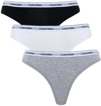 Calvin Klein Tanga 3 PACK THONG (LOW-RISE) String low waist met logoband (3 stuks) - Foto 5