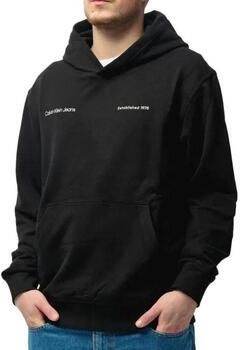 Calvin Klein Zwarte hoodie met achterprint Black Heren