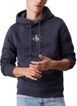 Calvin Klein Blauwe hoodie met geborduurd logo Blue Heren - Foto 2