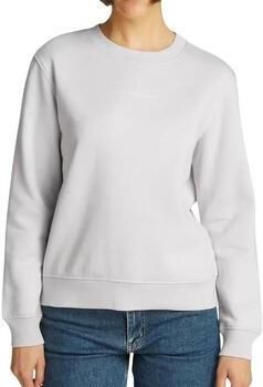 Calvin Klein Beige Trui met Lange Mouwen en Logo Print Beige Dames