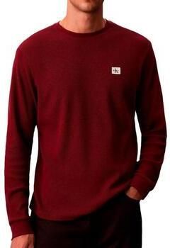 Calvin Klein Jeans Shirt met lange mouwen en structuurmotief