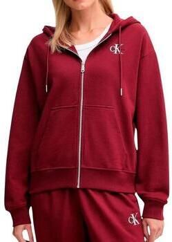 CALVIN KLEIN Dames Truien & Vesten Monologo French Terry Fz Bf Hood Bordeaux - Foto 12