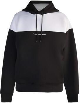 Calvin Klein Hoodie met kleurblokken Black Heren